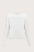 Blusa Lorena Mangas Detalle Blanco
