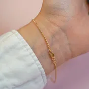 14K Gold Oval Rice Bead Chain 120 Gauge 1.2mm