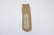 Beige Double Tread Patient Slipper XL