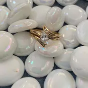14 KT .5 Center Marquis Diamond Rings