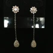 CZ Earrings 2"