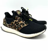 Adidas Size 7.5 Black/Brown Animal Print Knit Men's Shoes Sneakers- Men's