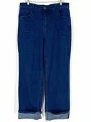 2 Fly Co. Size XL Denim Cuffed Jeans Jeans