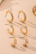 Afterglow Huggie Earring Set