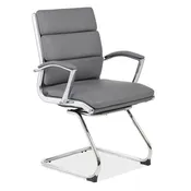 1509V MERAK Executive Guest Chair with Chrome Sled Base