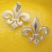 A Louisiana Fleur (Post Gold Plated Silver)
