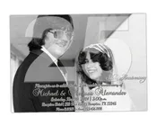 25th Wedding Anniversary Photo Invitation