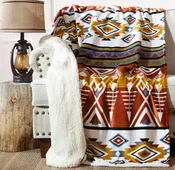 Arrowhead Earth Plush Sherpa Throw