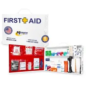 2 Shelf Metal First Aid Kit Osha Class B