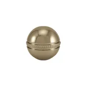 Beaded Ball Finial in Brushed Nickel