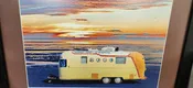 Airstream Beach Original Print by Barbara Mitchell (info back)