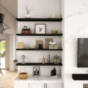 Black Painted Floating Shelf