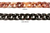 AC1008 Acrylic/Plastic Curb Chain CHOOSE COLOR BELOW