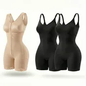 BBL Faja with Built-In Bra + 2-Pack Everyday Bodysuit | Snatched Body Bundle