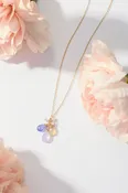 Violet cluster necklace #2692-G — Michelle Pressler Jewelry