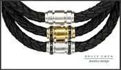 CUSTOM GOLD, DIAMOND, AND LEATHER BRACELETS — Owen Jewelry Design