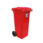 120 Litre Wheelie Bin Red W468 x D550 x H940mm