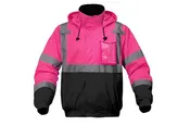 Unisex Bomber Jacket - Pink/Black