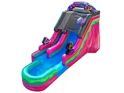 15 Neon Glow Inflatable Slide Wet/Dry