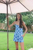 Rosie Romper in Round@Blue