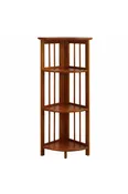 4-Shelf Corner Folding Bookcase