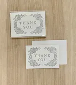 Grey Floral Thank You Boxed Set — Paper Wings