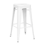 BARSTOOL - WHITE METAL — Karley's Rentals