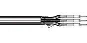 Belden # 1167B 101000 - Coax - Bundled RFB Coaxial Cable 4-pair 26 AWG FPE SH PVC PVC Black - Price Per 1000 Feet