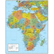 Africa Wall Map Poster