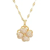 18K Gold Four Leaf Clover Necklace | 2 Styles