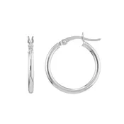 110K White Hoop Earrings