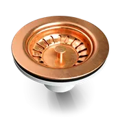 3.5" Natural Copper Basket Sink Drain