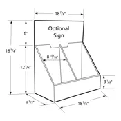 17 7/8” Display with Divider