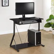 Alastair Computer Desk with Keyboard Tray Black — Furniture Mattress Depot