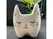 Cute Kitty Cat Pot or Kitty Cat Cup