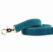2 Hounds Design Dog Leash - 6' - Teal Velvet