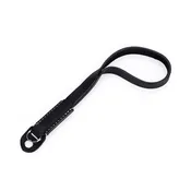 Arte di Mano Classic Hand Strap - Rally Black with White Stitching