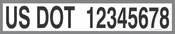 Custom DOT Sticker