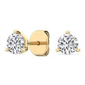 0.25ctw Round Brilliant Lab-Grown Diamond Stud Earrings in 14k Gold