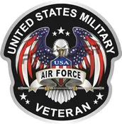 Air Force Veteran USA Flag Eagle Military ProSticker 284