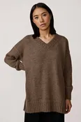 Oversized Alpaca Sweater Nutty Brown | Laude The Label