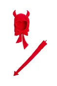 Adult Vintage Devil Velour Bonnet & Tail