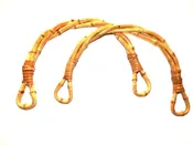 Weaved Horseshoe Shape Bamboo Handle