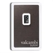 1 gram Platinum Bar - Valcambi (Carded)