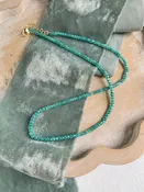 blue green tourmaline strand