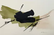 Black and Green Abstract