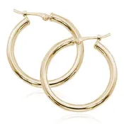 14k Yellow Gold Hoop Earrings
