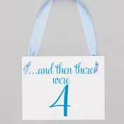 And Then There Were 4 Baby Announcement Sign