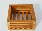 8" Square Teakwood Vanda Baskets: 10 pcs/unit. Unit Price: $54.30