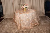 120 Fleur-De-Lis Sheer Gold
